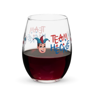 TEAM HECKLE STEMLESS WINE GLASS